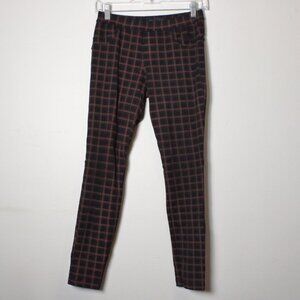 Black & Brown Plaid Leggings Size S